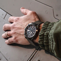 Montre Rafale Solo Display 666036 PILOTE Acier Cadran noir