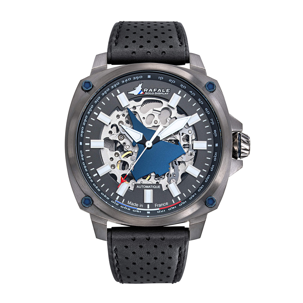 Montre Rafale Solo Display PILOTE Automatique Cuir Noir 666039