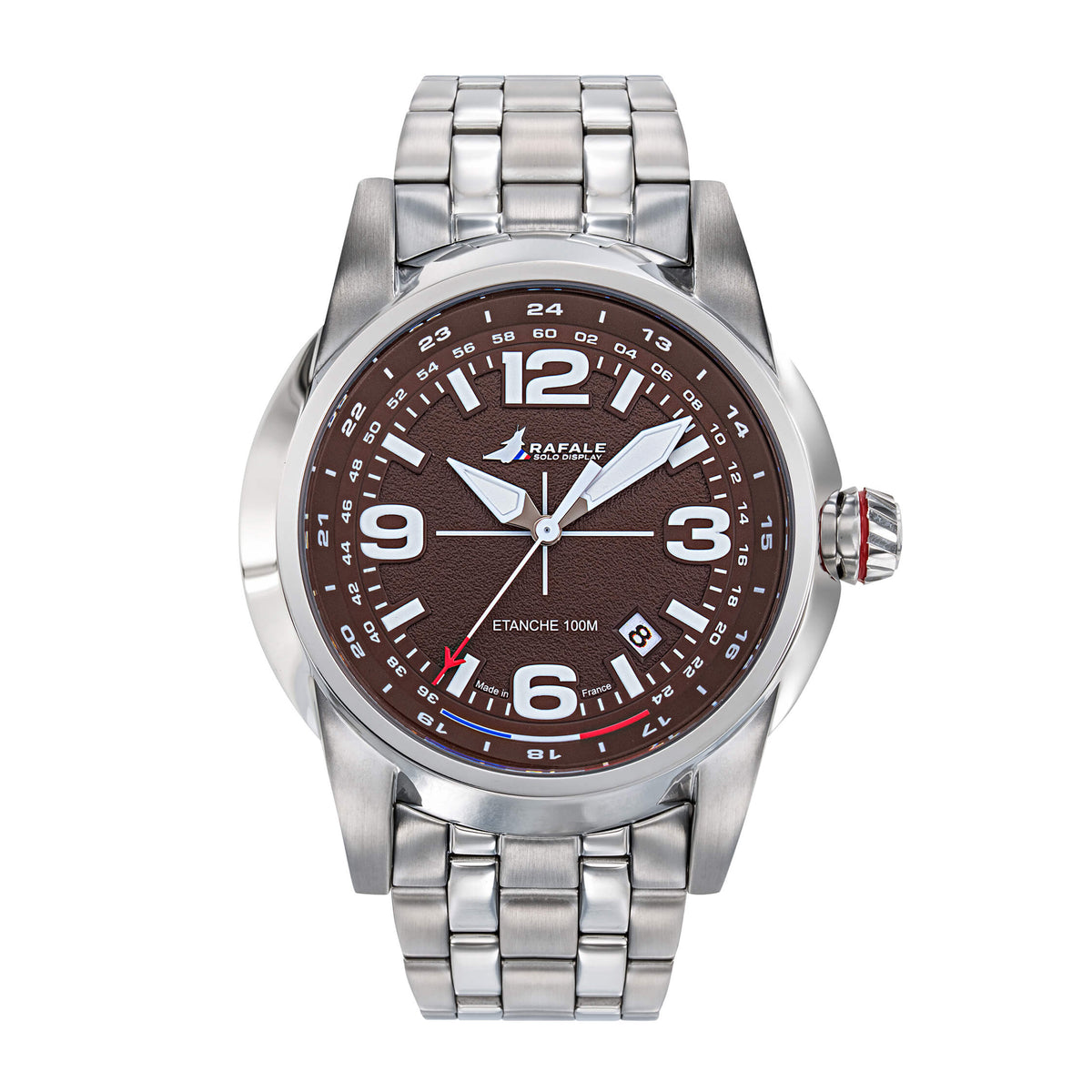 Montre Rafale Solo Display 666041 RSD Marron Acier