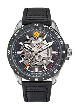 Montre Automatique Cadran et Cuir Noir A5-100PRS-668116
