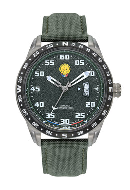 Montre Cadran Kaki Bracelet Tissé Kaki A2-100ID-668126