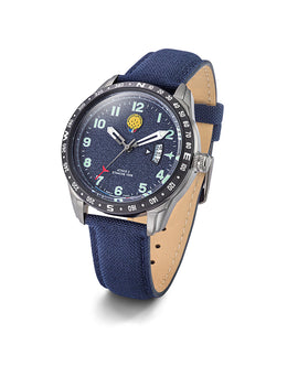 Montre Athos2 668139 Quartz Bleu Bracelet Tissé