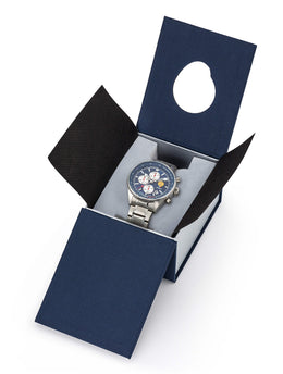 Montre Chronographe Athos 1 Bleu Bracelet Acier A1-100L-668149