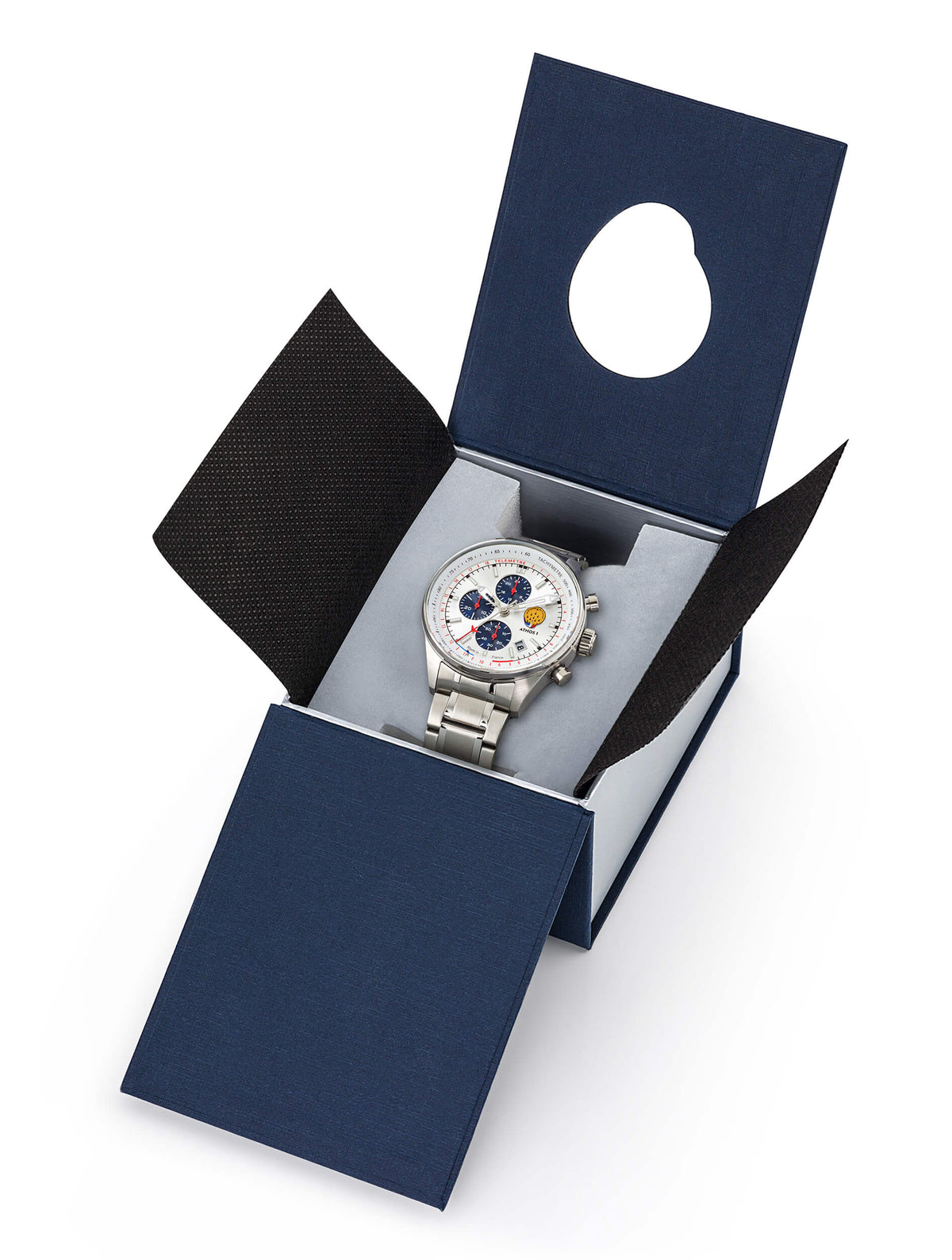 Montre Chronographe Athos 1 Cadran Gris Bracelet Acier A1-100L-668150