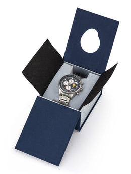 Montre Chronographe Athos 1 Cadran Noir Bracelet Acier A1-100L-668151