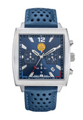 Montre Athos7 668161 Chronographe Cuir Bleu