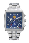 Montre Athos7 668164 Chronographe Acier Bleu