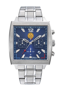 Montre Athos7 668164 Chronographe Acier Bleu