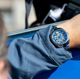 Montre Aviatrice 668800 Automatique Bleu Acier