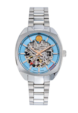 Montre Aviatrice 668801 Automatique Bleu Clair Acier