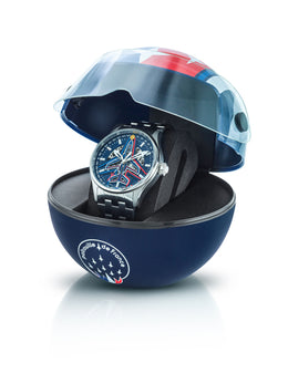 Coffret ATHOS-668911 Automatique Cadran Bleu Bracelet Acier