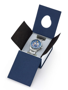 Montre Automatique Acier Cadran Bleu A8-100ED-668110
