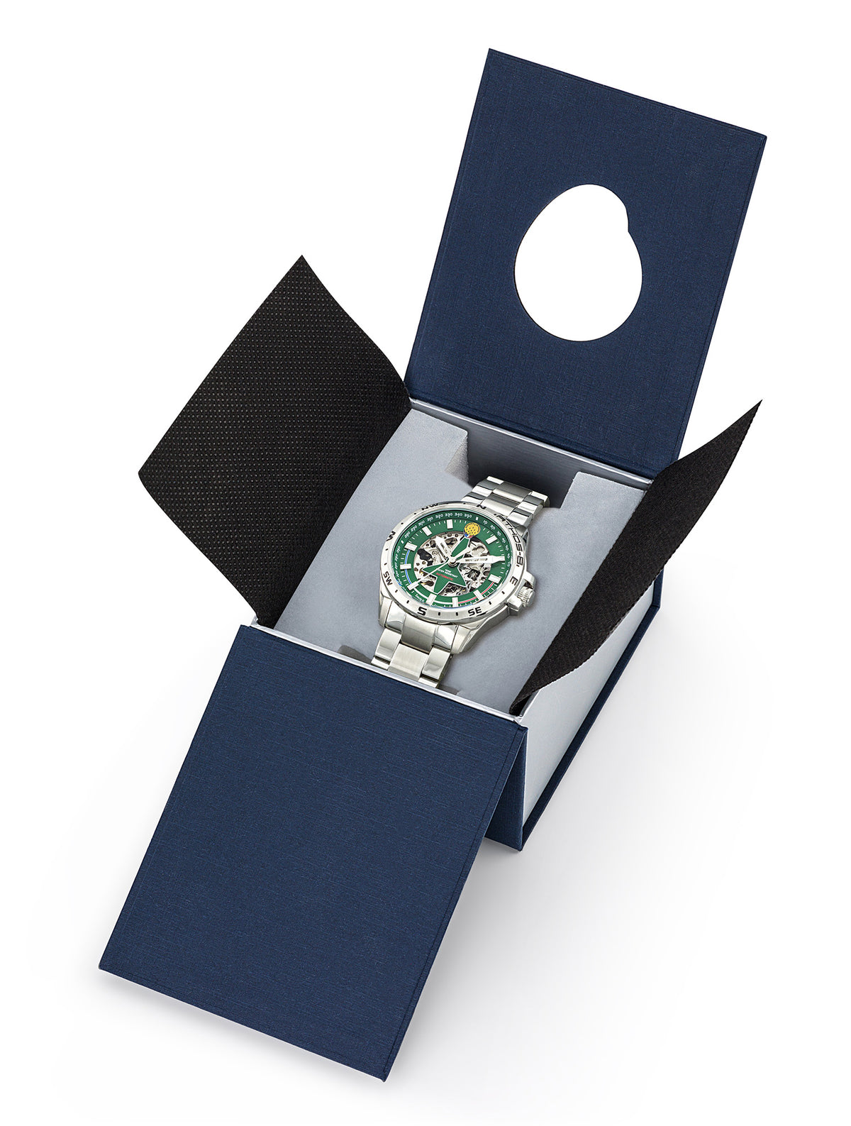Montre Automatique Acier Cadran Vert A8-100ED-668142