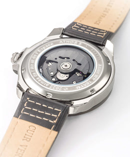 Montre Automatique Cadran et Cuir Noir A5-100PRS-668116