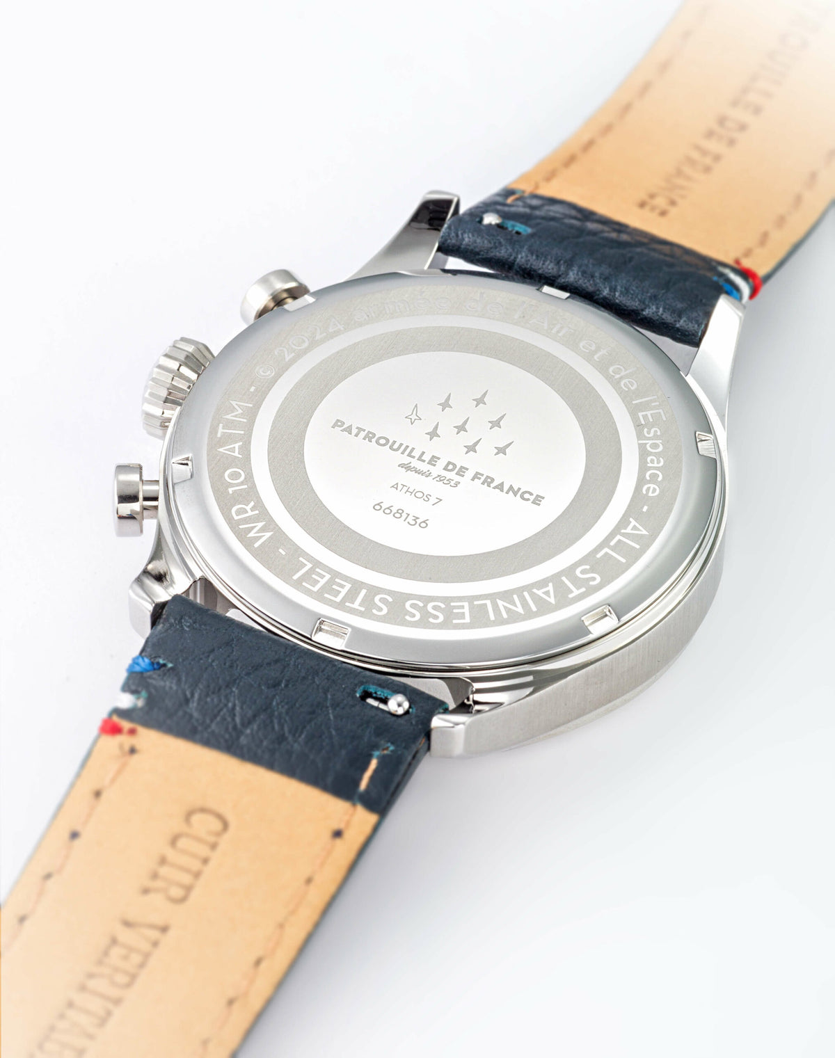 Montre Chronographe Cadran et Bracelet Bleus A7-100EG-668136