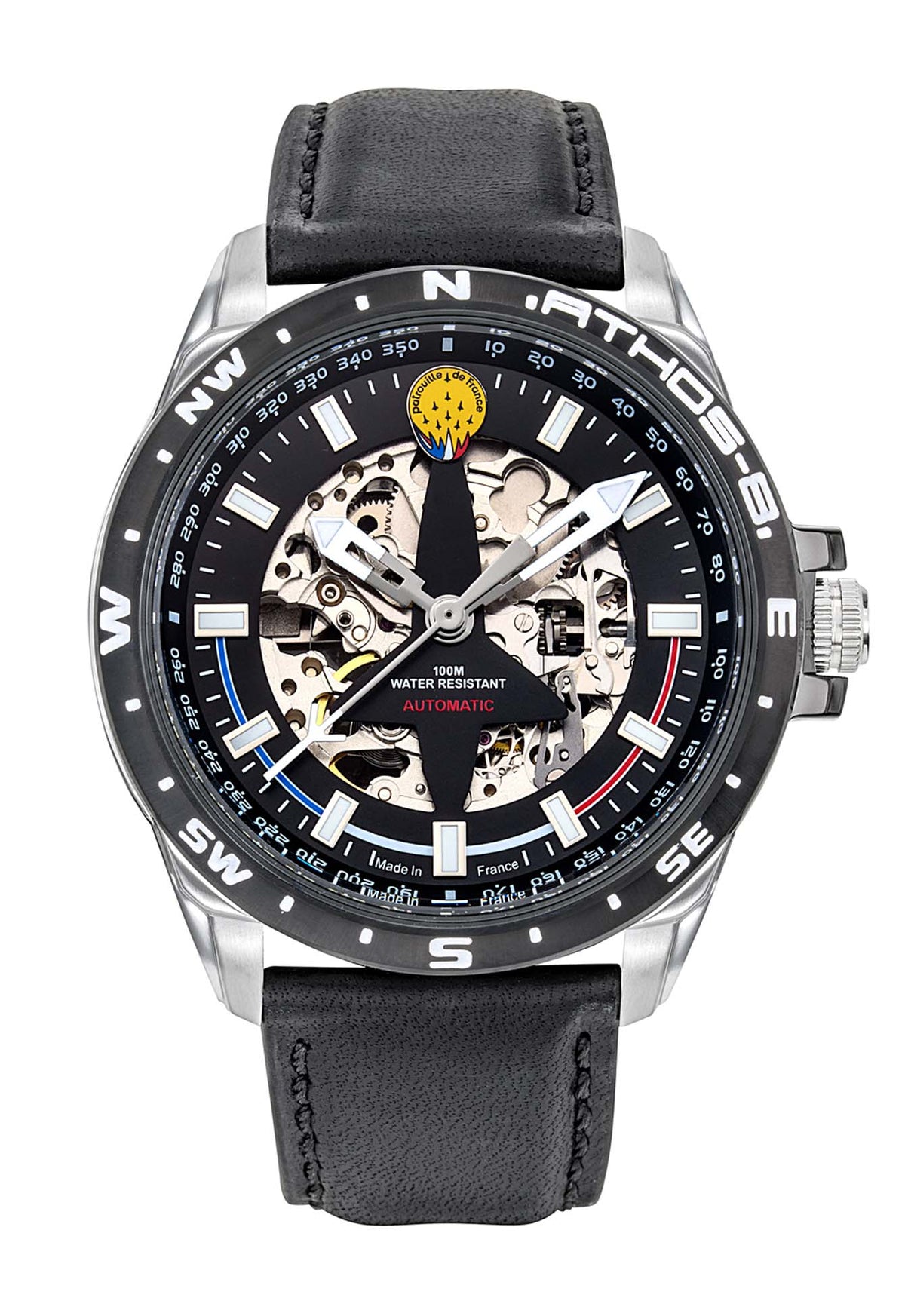 Montre Automatique Cuir Noir A8-100ED-668128