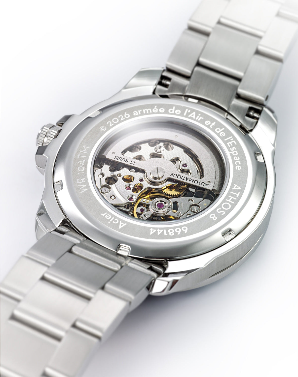 Montre Automatique Acier Cadran Bleu Clair A8-100ED-668144