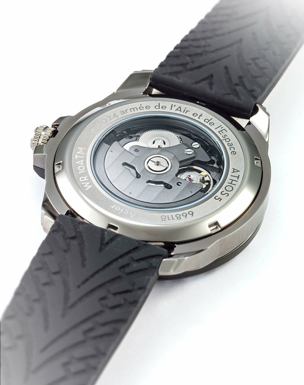 Montre Automatique Silicone Noir et Orange A5-100PRS-668118