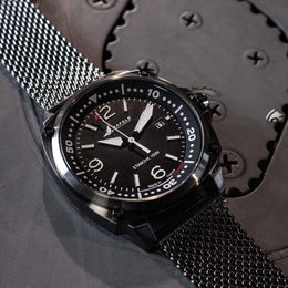 Montre Rafale Solo Display PILOTE Acier Cadran noir 666036
